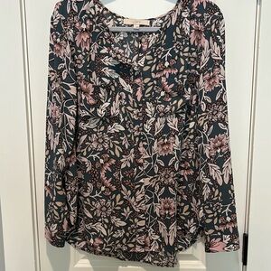 Ann Taylor Loft floral blouse